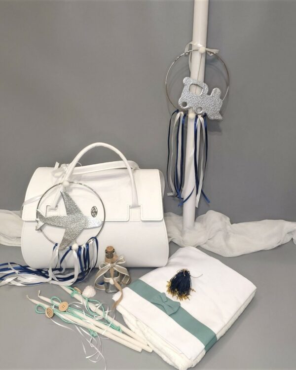 Πλήρες σετ βάπτισης για αγόρι με αεροπλάνο ή τρένο