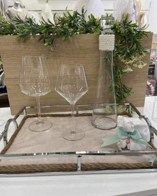 Σετ κουμπάρου Βοημίας με πέρλες