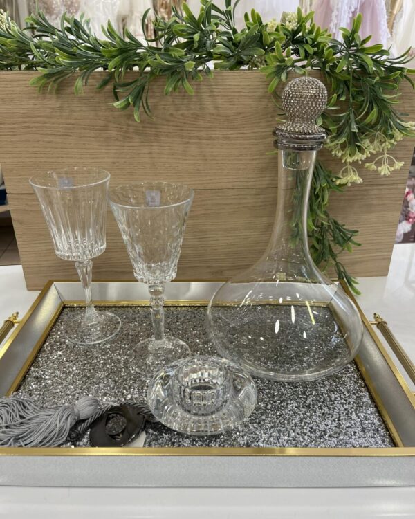 Σετ κουμπάρου Βοημίας με επίχρυσο στολισμό