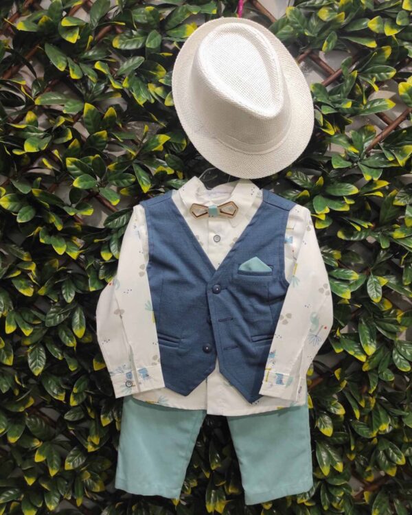 Βαπτιστικό κουστούμι σε μπλέ αποχρώσεις