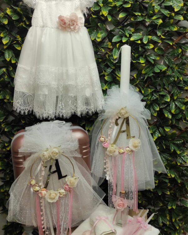 Ολοκληρωμένο πακέτο βάπτισης μονόγραμμα