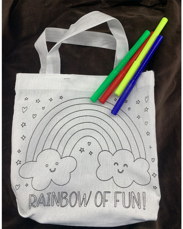 Μπομπονιέρα τσάντα ζωγραφικής ουράνιο τόξο