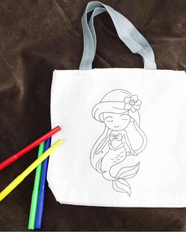 Μπομπονιέρα τσάντα ζωγραφικής γοργόνα