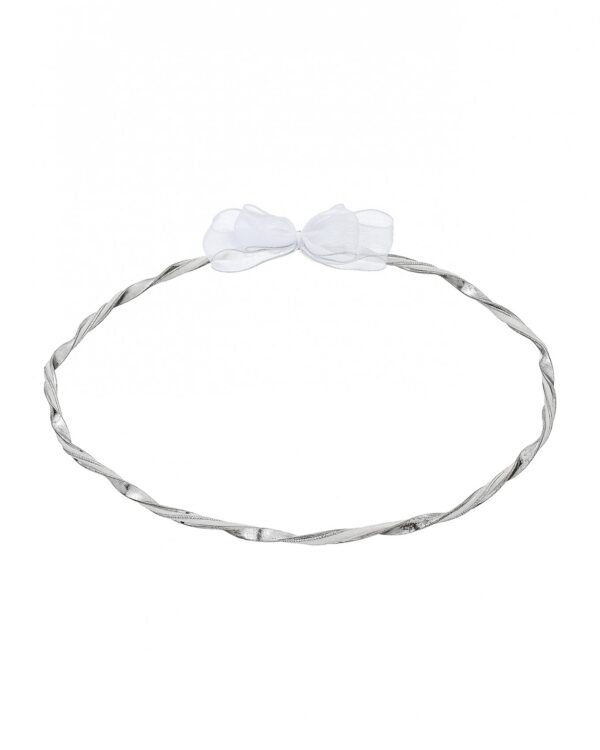 Στέφανα γάμου με στριφτή σφυρήλατη βέργα με σχέδιο