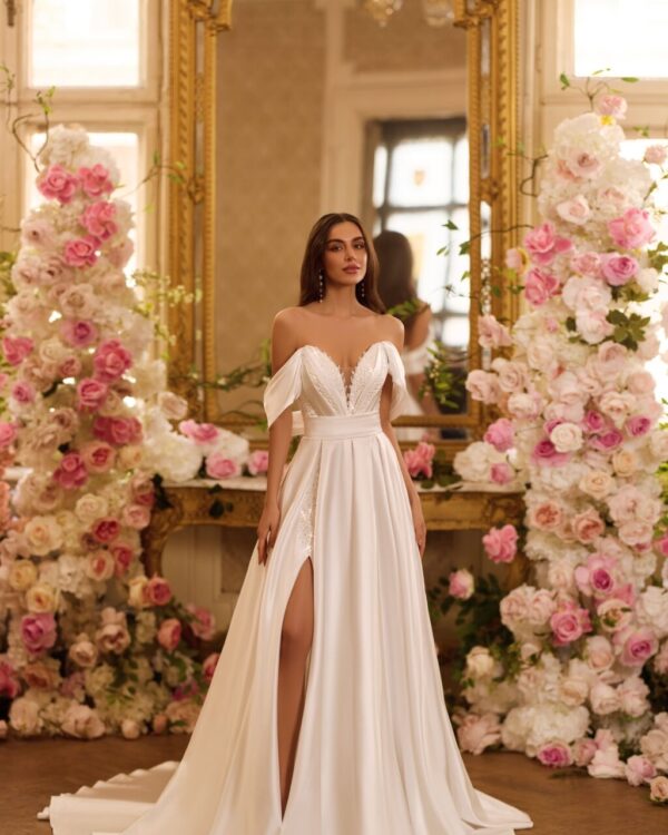 Νυφικό φόρεμα από Mikado