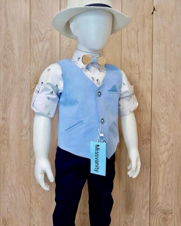 Βαπτιστικό κουστούμι σε μπλε αποχρώσεις