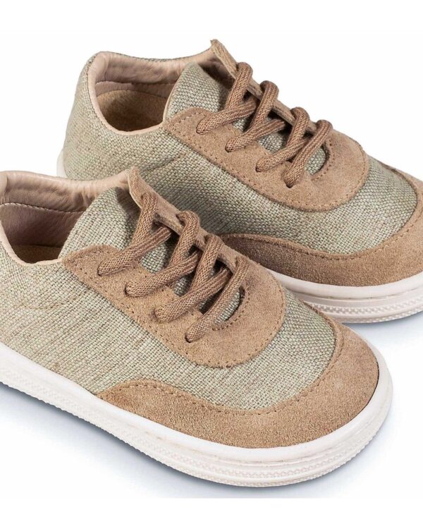 Βαπτιστικό παπούτσι σε φυστική - μπεζ χρώμα