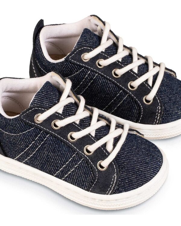 Βαπτιστικό παπούτσι σε μπλε τζιν χρώμα