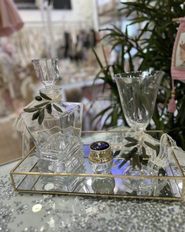 Σετ κουμπάρου από κρύσταλλο Βοημίας