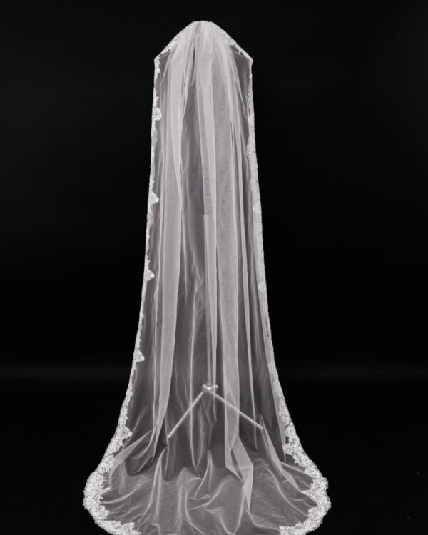 Νυφικό πέπλο από γαλλικό τούλι