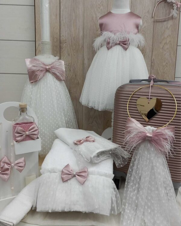 Ολοκληρωμένο πακέτο βάπτισης χρυσή καρδιά