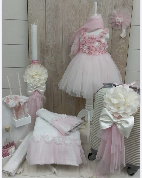 Ολοκληρωμένο πακέτο βάπτισης σε ροζ αποχρώσεις