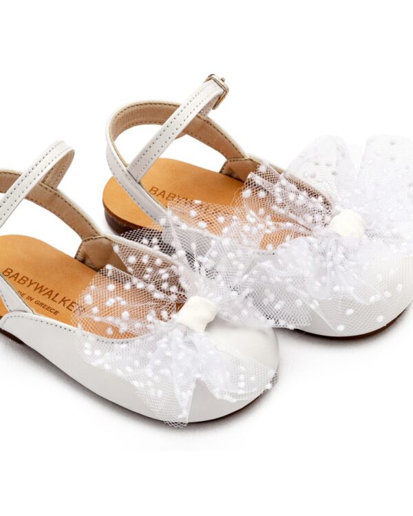 Βαπτιστικά παπούτσια δερμάτινο γαλλικό σαμπό