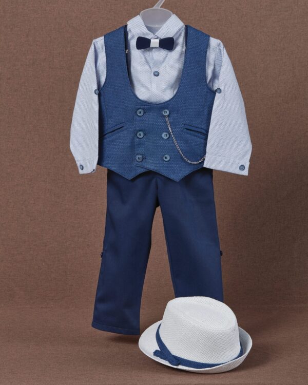 Βαπτιστικό κουστούμι σε μπλε αποχρώσεις