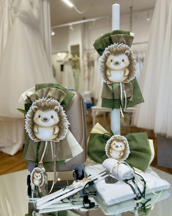 Ολοκληρωμένο πακέτο βάπτισης με θέμα Σκαντζόχοιρος