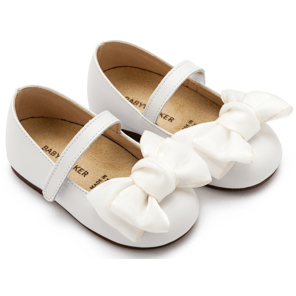 Βαπτιστικά παπούτσια Δερμάτινο γοβάκι μονή μπαρέτα "χρατς"