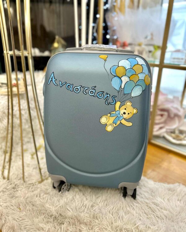 Βαλίτσα Τρόλεϊ Ζωγραφισμένη στο χέρι με Όνομα