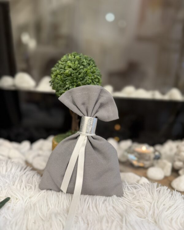 Μπομπονιέρες Βάπτισης - Γάμου Πουγκί με δαχτυλίδι