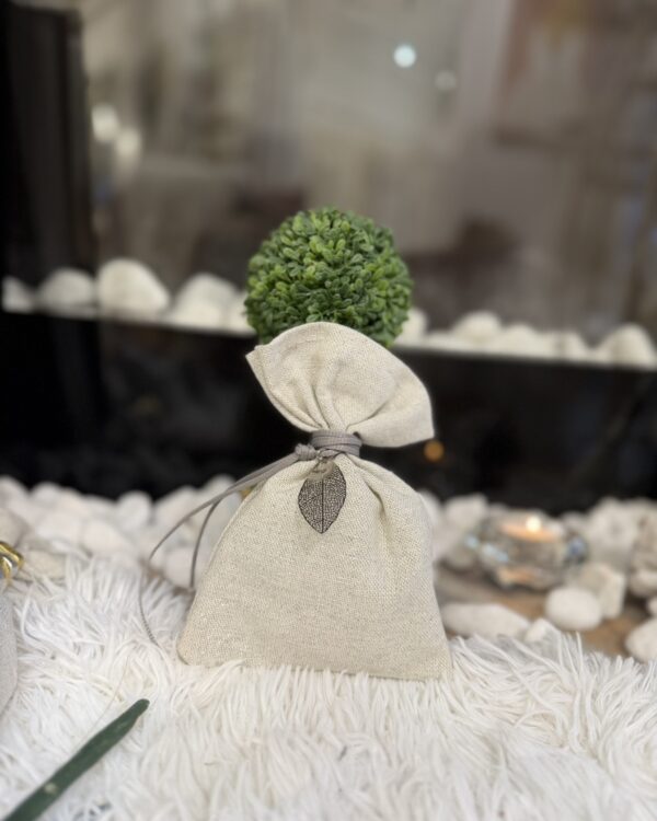 Μπομπονιέρες Βάπτισης - Γάμου Πουγκί με κρεμαστό