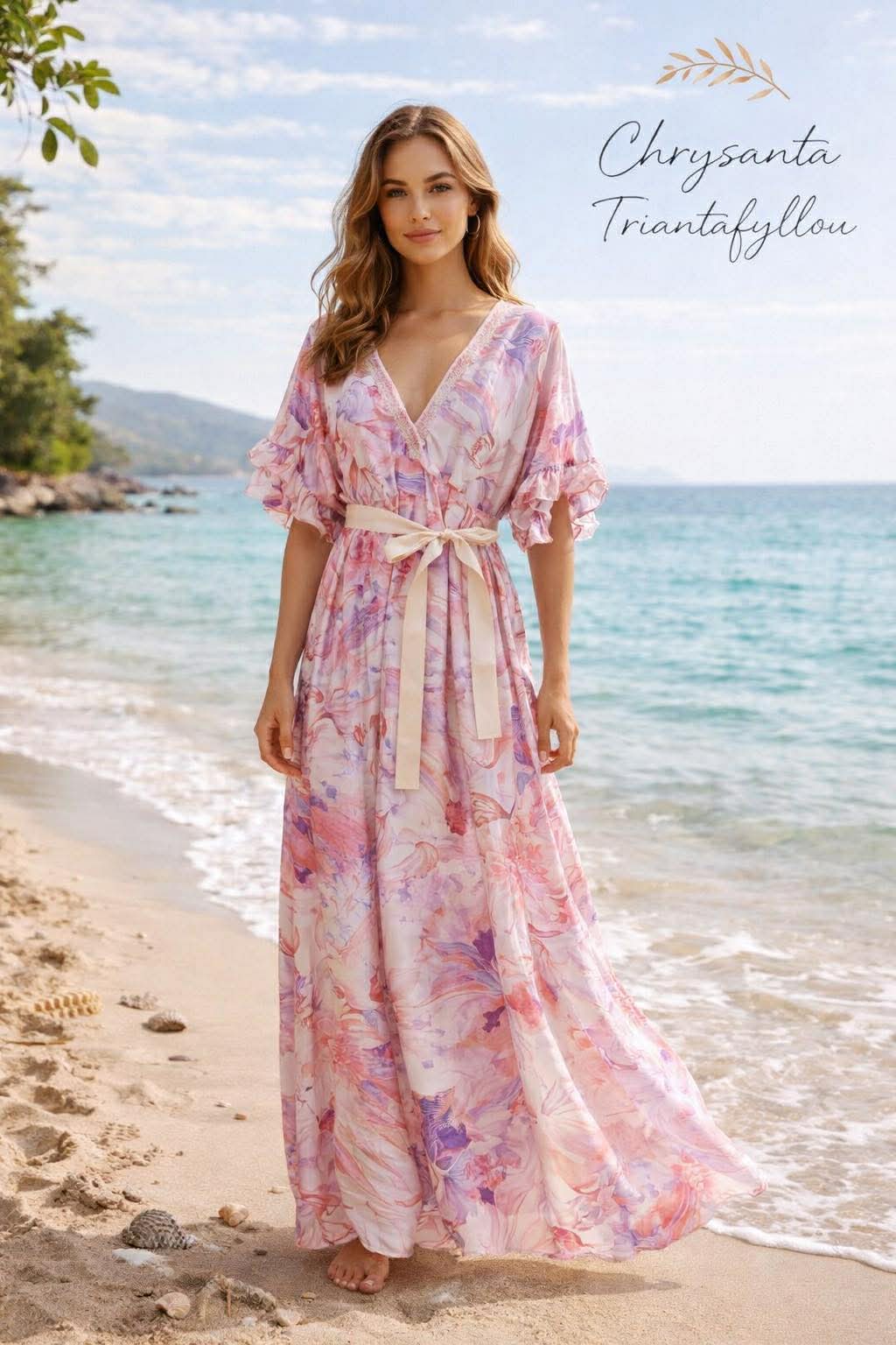 Αέρινο Maxi φόρεμα με ρομαντικό floral print